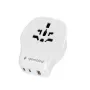 Ceļojumu sienas lādētājs GEMBIRD TPA-1A2C20-02-W 20W — 1×USB-A + 2×USB-C, G tipa kontaktdakša, 100–250V, balts