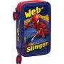 Penālis Kids Euroswan ar 2 rāvējslēdzējiem un aksesuāriem Spiderman sarkans-zils