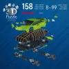 Puzzle 3D 158 gab. Lamborghini Huracan EVO zaļš