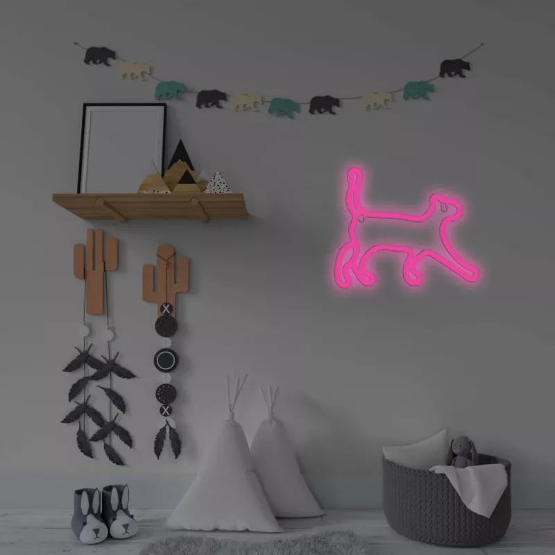 Dekoratīvā neonveida LED gaisma MANTA SNL70PK Style Neon Lights CAT 2 Pink (SNL70PK)