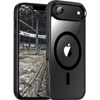 jt berlin BackCase JT Berlin Pankow Hybrid MagSafe telefona maciņš Apple iPhone Air, melns/caurspīdīgs