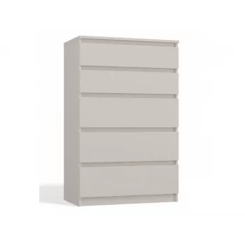 Kumode MALWA M5, 5 atvilktnes, Cashmere, 700×1095×400 mm, skaidu plātne