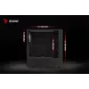 Datora korpuss Savio Noctis Glass RGB Cube, ATX/Micro-ATX/Mini-ITX, rūdīta stikla priekšpuse, RGB ventilatori, melns
