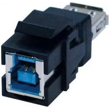 Dzimuma pārveidotājs Bachmann 917.401 USB 3.0 A uz B Melns