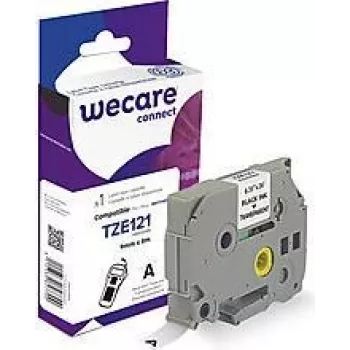 Marķēšanas lente Armor K80020W4 Melns uz caurspīdīga TZe