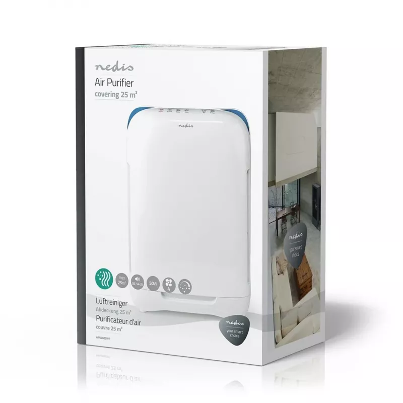 Gaisa attīrītājs Nedis AIPU200CWT 25 m² 54 dB 50 W Balts