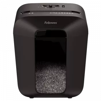 Fellowes Powershred LX41 papīra smalcinātājs, daļiņu griešana, melns