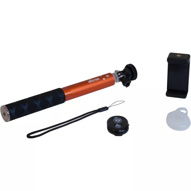 Selfie Stick Ultron Alu 80 viedtālruņiem, melns/sarkans