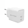 HYPER HJG35EU mobilās ierīces lādētājs, 35W, GaN, 2x USB-C, balts