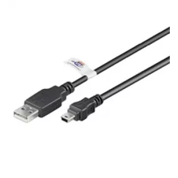 LogiLink USB pagarinātājkabelis USB A (tēviņš) uz Mini USB B (tēviņš) 1.8 m