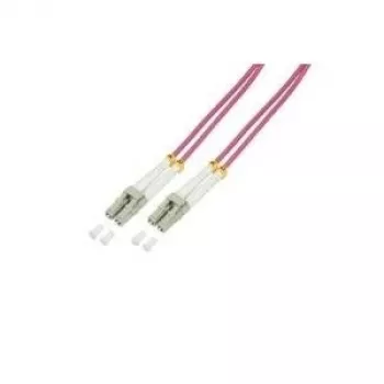 Logilink optiskais patch kabelis LC Multi-Mode (M) - LC Multi-Mode (M) 15 m OM4 50/125 µm, halogēns nesaturošs, violeta krāsa (FP4LC15)