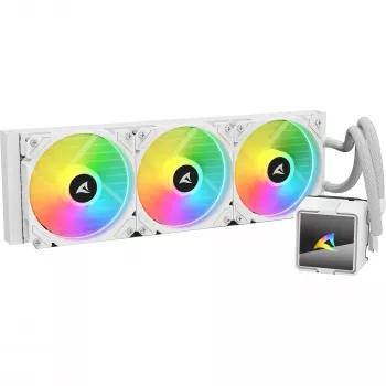 Šķidruma dzesēšanas sistēma CPU Sharkoon S60 ARGB Balta 360mm Radiators