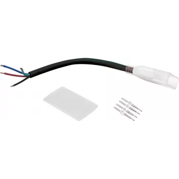 LED neona flekss 230V slim RGB EUROLITE 50499820 ar atvērtiem galiem