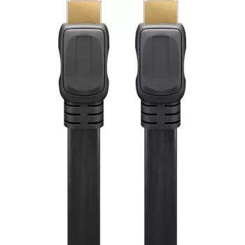 Goobay High Speed HDMI plakanais kabelis ar Ethernet 61279, HDMI vīriešu (A tips) – HDMI (A tips), 2 m