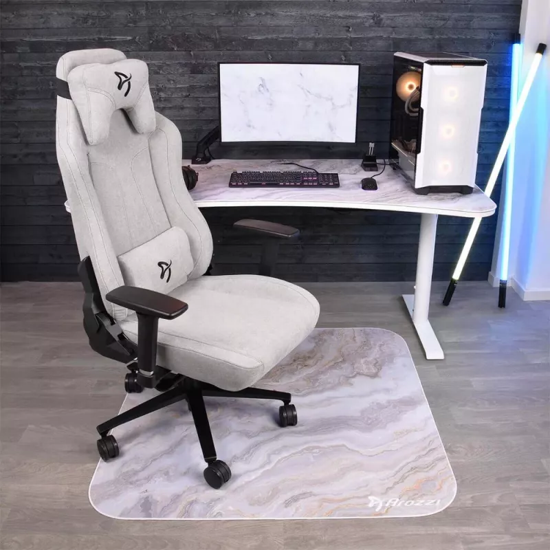 Paklājs krēslam Arozzi AZ-ZONA-QTRO-WTM Marble Microfibre 1160×1160×3 mm