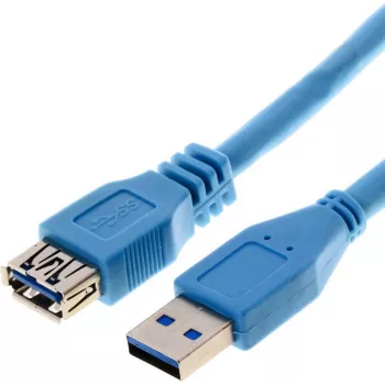 USB kabelis Helos 014687 USB 3.2 Gen 1 5m Zils