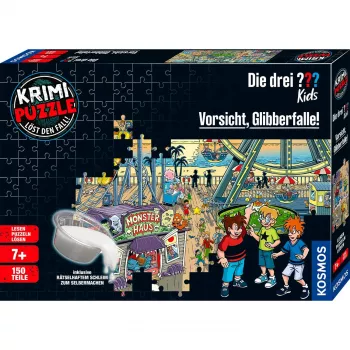 detektīvs-Puzle Die drei Kids: Uzmanību, Glibbera slazds (150 gab.)