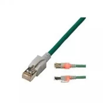 EasyLan DualBoot LED patch kabelis RJ45 S/FTP Cat.6 (Class E) - ar saCon spraudni - LSOH - tirkīza - 1m