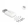 DeLOCK 12770 USB WLAN tīkla karte 5000 Mbit/s Balta