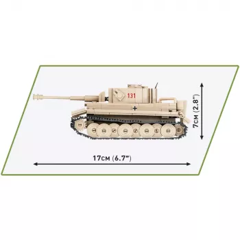 Cobi 1:48 mēroga PzKpfw VI Tiger 131 tanka modelis