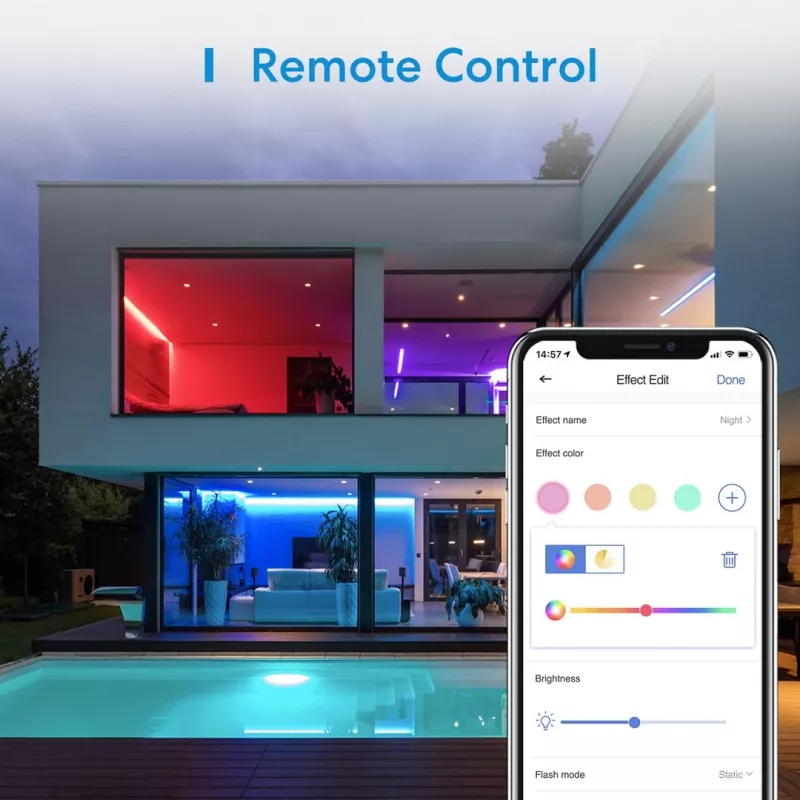 Meross MSL320 LED lente 5 mm viedā WiFi