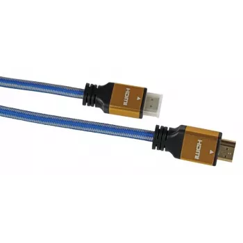 HDMI kabelis IBOX ITVFHD04 1.5 m, HDMI 2.0, 18 Gbps, 4K (4096×2160), apzeltīti kontakti, vīrietis-vīrietis