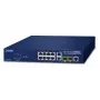 PLANET FGSD-1008HPS - viedais slēdzis - 8 x 10/100 (PoE+) + 2 x Combo Gigabit-SFP - darbvirsmas - PoE+