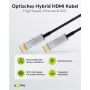 Goobay 65568 HDMI kabelis 30 m HDMI Type A (Standarta) Melns - Sudrabs (65568)