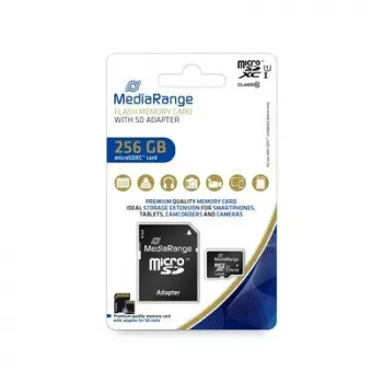Atmiņas karte MediaRange 256GB MicroSDXC UHS-I Class 10 MR946