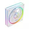 Korpusa ventilators MODECOM VOLCANO LOOP 120 ARGB White — 120 mm, ARGB apgaismojums, PWM atbalsts, 400–1400 RPM