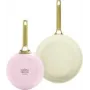 Pannu komplekts GreenPan CC008482-001 — alumīnijs, 20 cm un 26 cm, zaļš/rozā