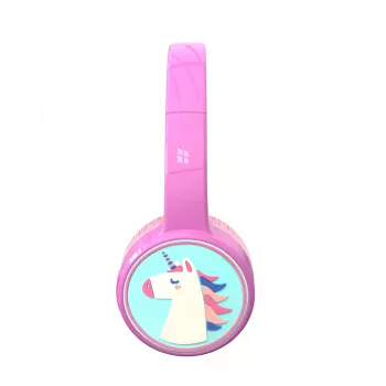 Denver BTH-106P austiņas/headset Vadu & Bezvadu galvas saite Zvaniem/Mūzika Bluetooth Rozā