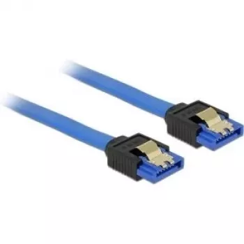 SATA kabelis DeLOCK 84976 0.1 m SATA 7-pin Melns Zils