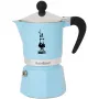 Bialetti Rainbow - Stovetop Espresso Maker - Gaiši zils - 3 tasītēm