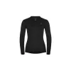 Odlo BL TOP garām piedurknēm apkakles T-krekls ACTIVE WARM ECO sievietēm, izmērs S, melns