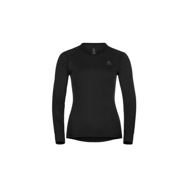 Odlo BL TOP garām piedurknēm apkakles T-krekls ACTIVE WARM ECO sievietēm, izmērs S, melns