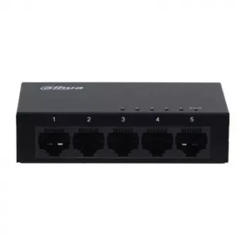 Dahua Technology SG1005-EUR tīkla slēdzis, nekonfigurējams L2, Gigabit Ethernet (10/100/1000), melns