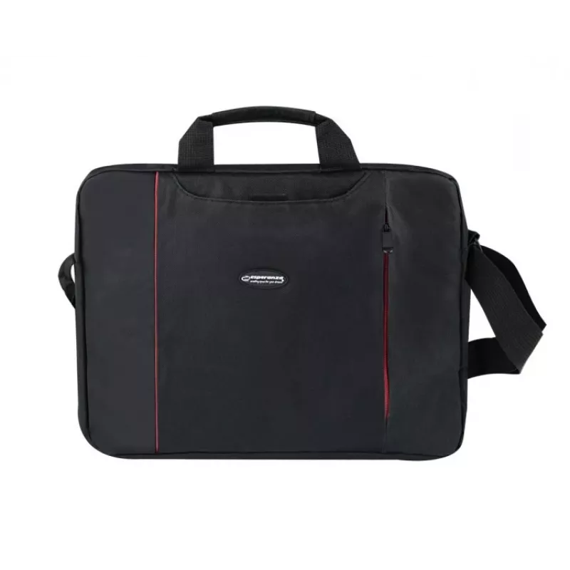 Esperanza SALERNO 39.6 cm (15.6 inch) Toploader soma Melna, Sarkana