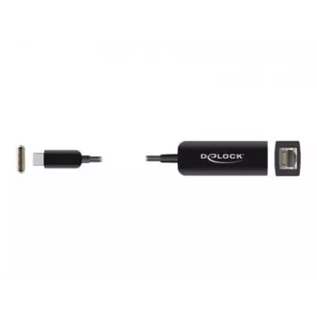 Adapter USB Type-C vīrišķais uz 2,5 Gigabit LAN kompakts DeLOCK 66645