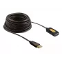 USB kabelis DeLOCK 82446 USB 2.0 10m Melns