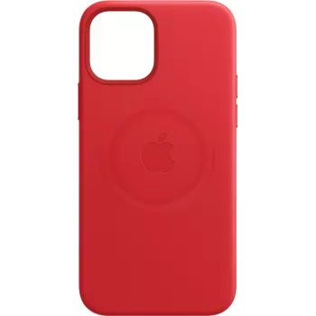 Apple (PRODUCT) RED Ādas Macītis ar MagSafe Sarkans iPhone 12 Pro Max (MHKJ3ZM/A)