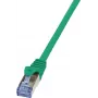 Tīkla kabelis LogiLink 10m Cat.6A RJ-45 S/FTP 10G Zaļš