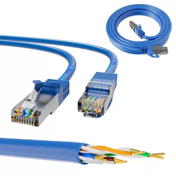 Extralink Cat.6A S/FTP LAN Patch Cord 2m, vara tīkla kabelis vītā pāra 10Gbit/s