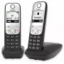 Gigaset A690 Duo analogais telefons ar zvanītāja ID, melns/sudrabs