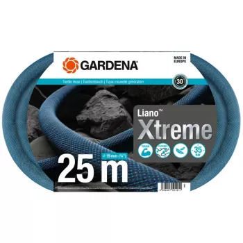 Apūdeņošanas šļūtene Gardena Liano Xtreme 25 m Zila Pelēka Oranža