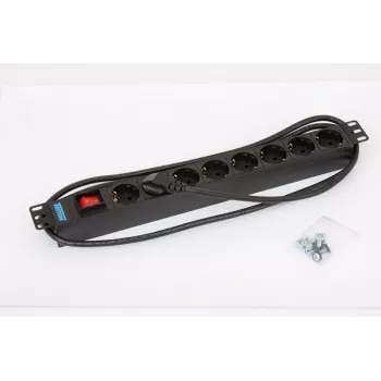Triton 19 collu strāvas sadales bloks PDU, 8 AC kontaktligzdas, 16A