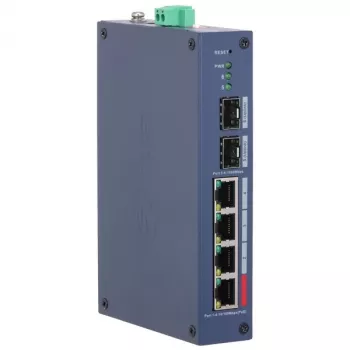Industriālais PoE slēdzis DAHUA CHS4206-4ET-90 4 porti PoE