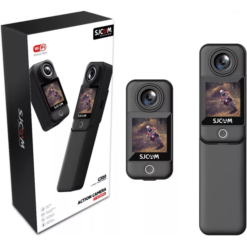SJCam C300 darbības kamera 4K 30fps, ūdensnecaurlaidīgs korpuss