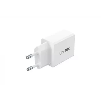 Unitek P1113A-EU lādētājs 2x USB-A, 12W, balts