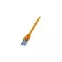 Logilink PrimeLine Patch-Cable RJ-45 (Tēviņš) - RJ-45 (Tēviņš) 1.5 m SFTP PiMF CAT 6a Gofrēts Gluds Bezhalogēna Oranžs CQ3048S